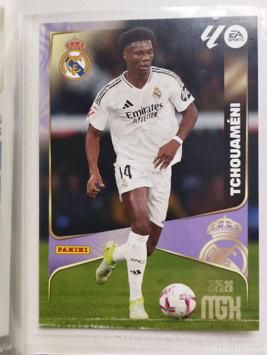 Figurine di Calcio: CROMO CARD MGK MEGACRACKS 25 26 PANINI 2025 2026 REAL MADRID 226 TCHOUAMENI