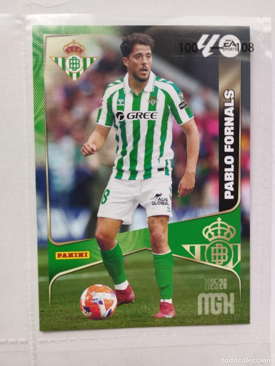 Cromos de F&uacute;tbol: CROMO CARD MGK MEGACRACKS 25 26 PANINI 2025 2026 BETIS 102 PABLO FORNALS
