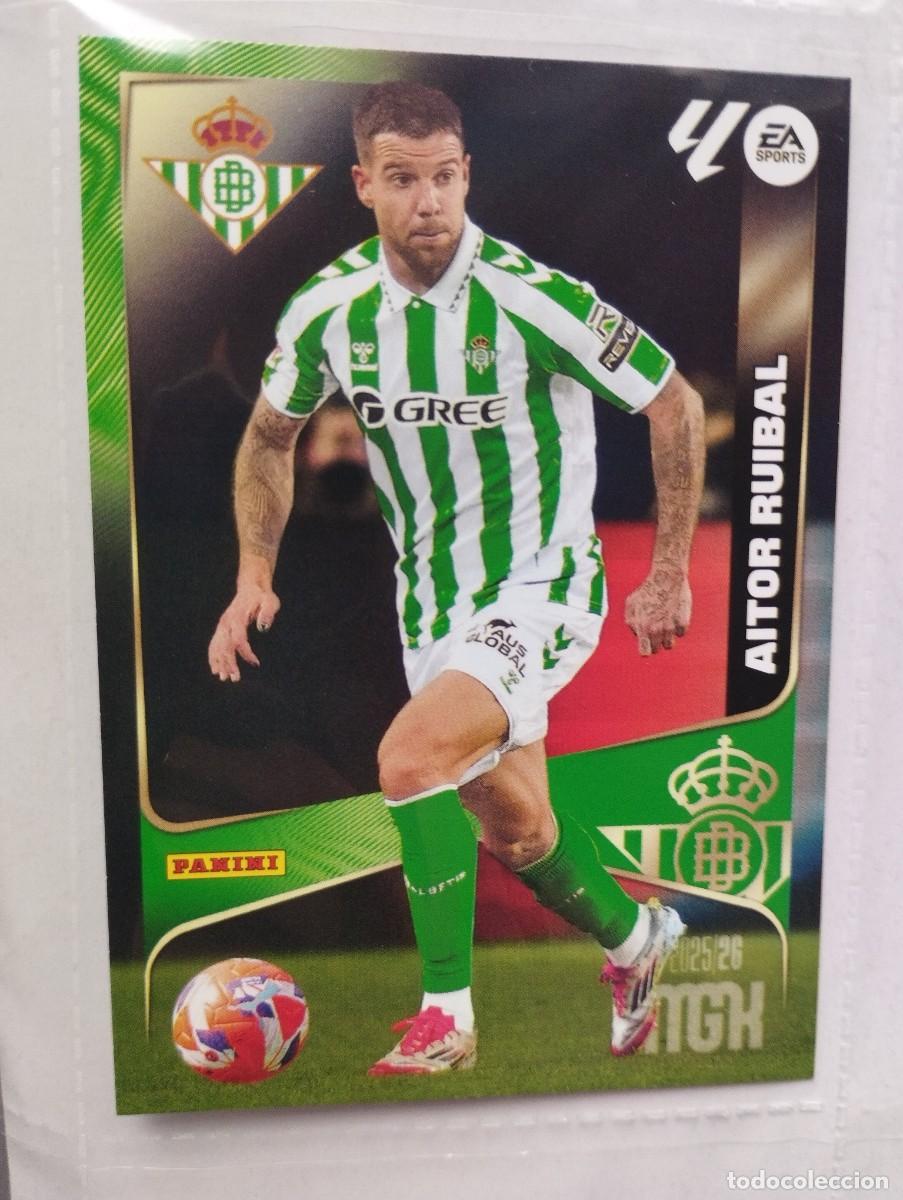 Cromos de F&uacute;tbol: CROMO CARD MGK MEGACRACKS 25 26 PANINI 2025 2026 BETIS 94 AITOR RUBIAL