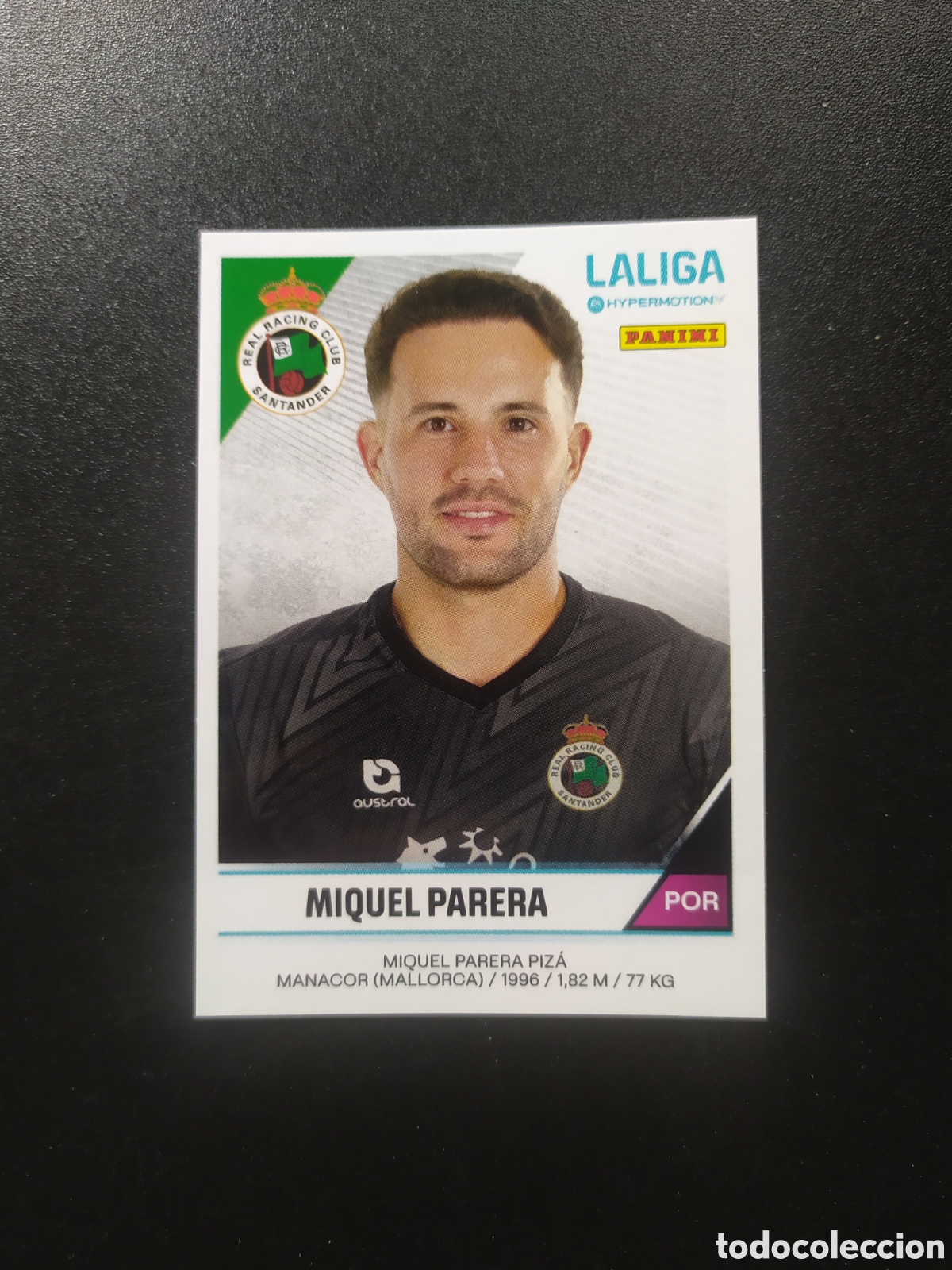 Cromos de F&uacute;tbol: Liga Hypermotion 2024 2025 24 25 panini Miquel Parera n&deg; 347 Racing Santander