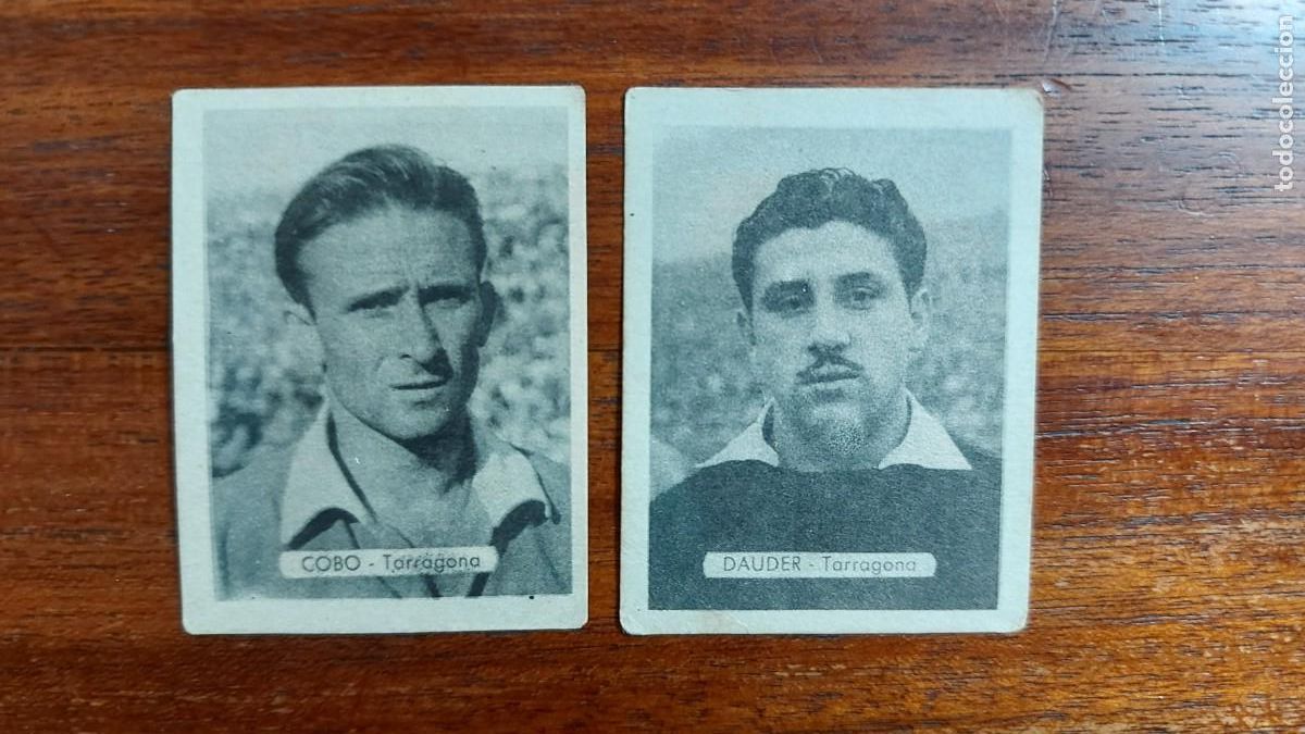 Cromos de F&uacute;tbol: DAUDER y COBO ( Gimn&aacute;stico ( Nastic ) de Tarragona ) - Ruiz Romero 1950/51 Liga 50/51 sin pegar
