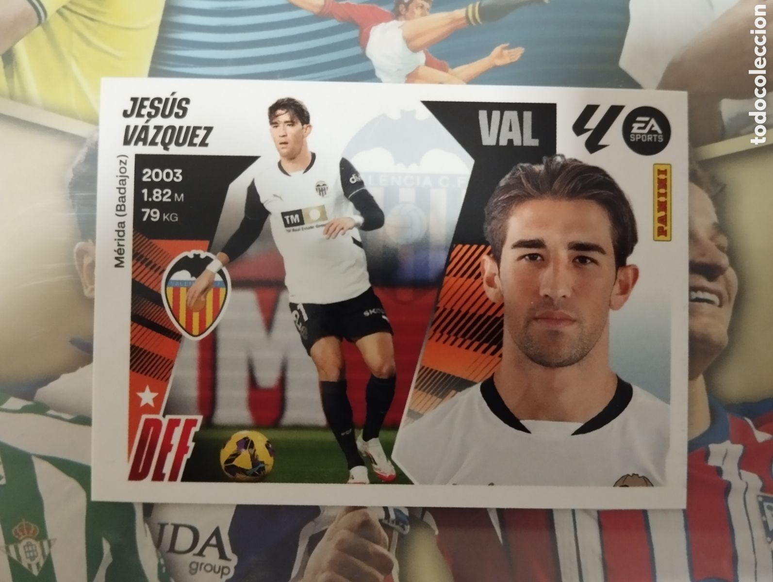 Figurine di Calcio: LIGA ESTE 2025 2026 25 26 - PANINI - N&ordm; 9 B JES&Uacute;S V&Aacute;ZQUEZ VALENCIA