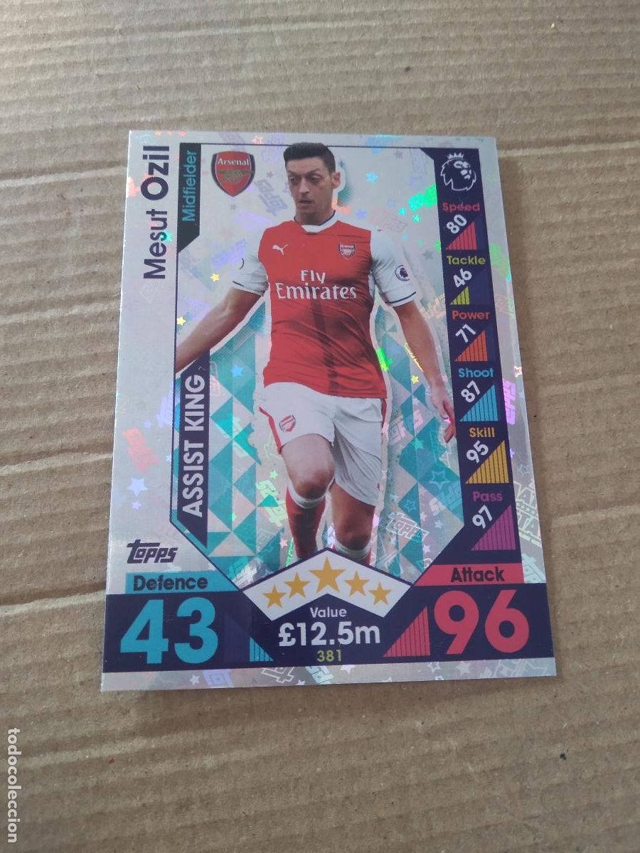 Figurine di Calcio: 381 OZIL ARSENAL CROMO FUTBOL Topps Premier League 2016-2017 Match Attax LIGA 16-17
