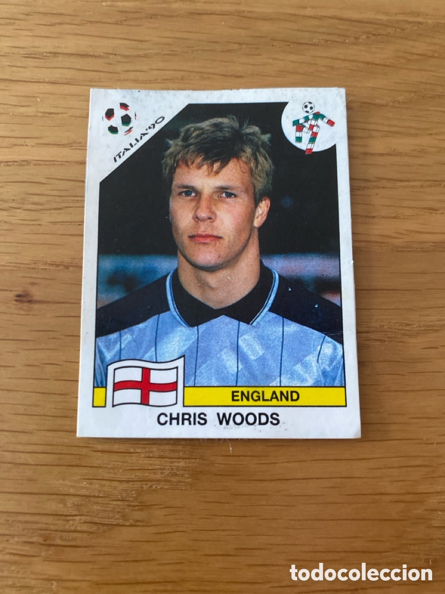 Cromos de F&uacute;tbol: Cromo panini mundial Italia 90 n&uacute;mero 384 Woods - Stickers album world cup Italy 1990