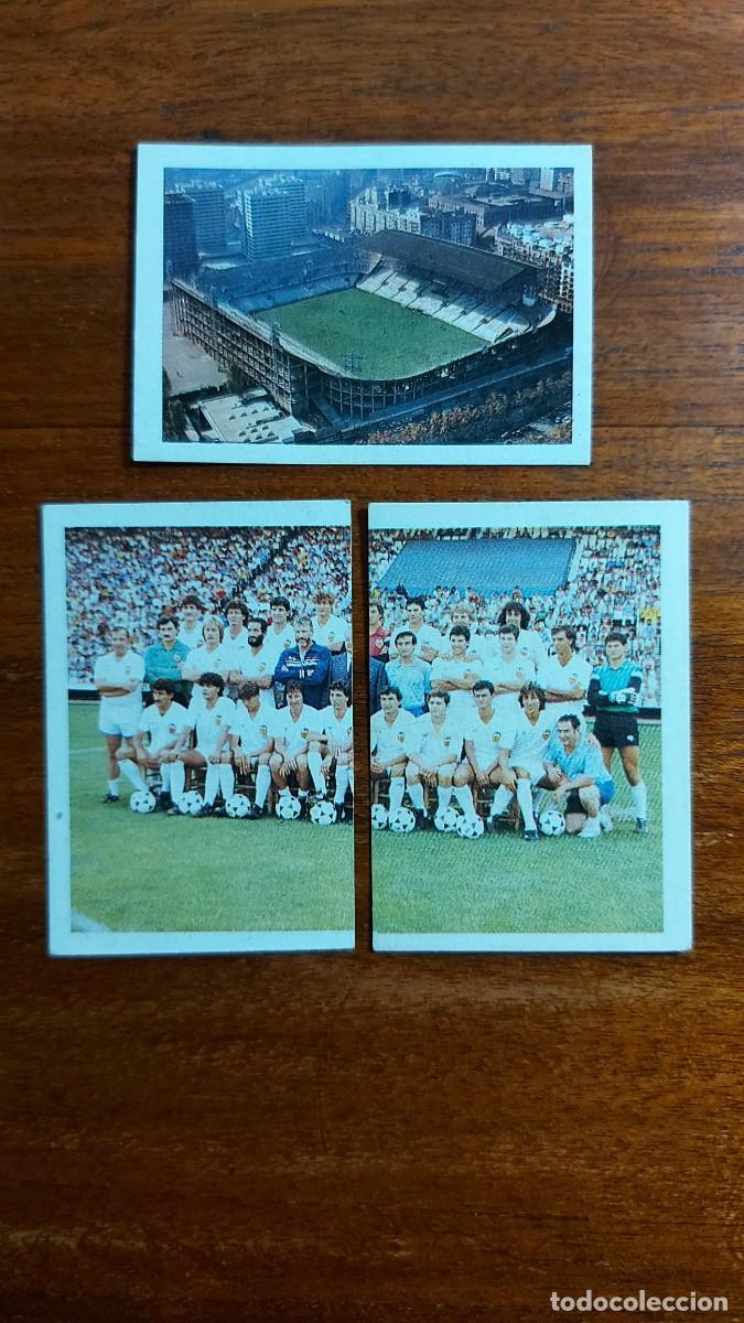 Cromos de Futebol: VALENCIA C.F. - 3 cromos sin pegar nuevos TRIDEPORTE 84 (equipo completo)
