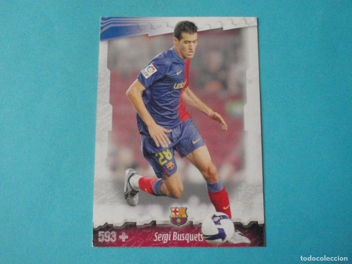 Figurine di Calcio: Cromo n&ordm; 593 + SERGI BUSQUETS Barcelona ROOKIE. LAS FICHAS DE LA LIGA 2008 2009 MUNDICROMO. 08 09