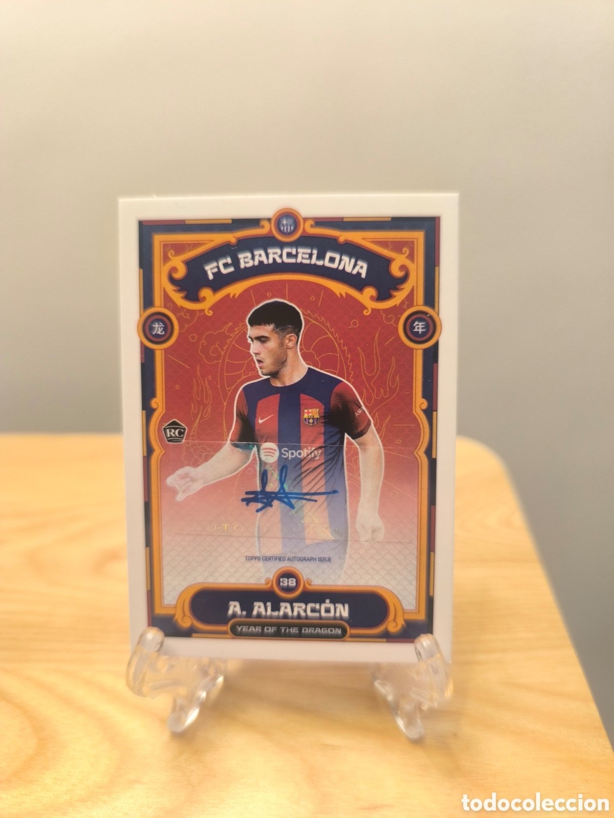 Cromos de f&uacute;tbol: Autografo A.Alarcon Topps