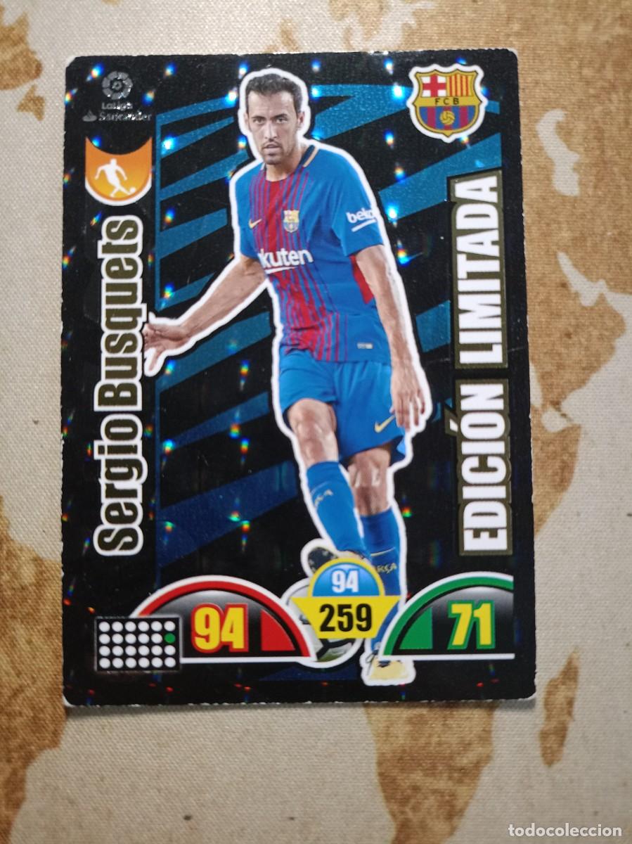 Fu&szlig;ball-Sticker: # Edici&oacute;n Limitada BUSQUETS Adrenalyn 2017-18