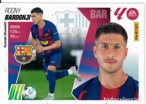 Cartes &agrave; collectionner de Football: CROMO PANINI LIGA ESTE 2025-26 (25 - 26) - FICHAJE N&ordm; 41 - BARDGHJI - BARCELONA - 3&ordf; EDICI&Oacute;N