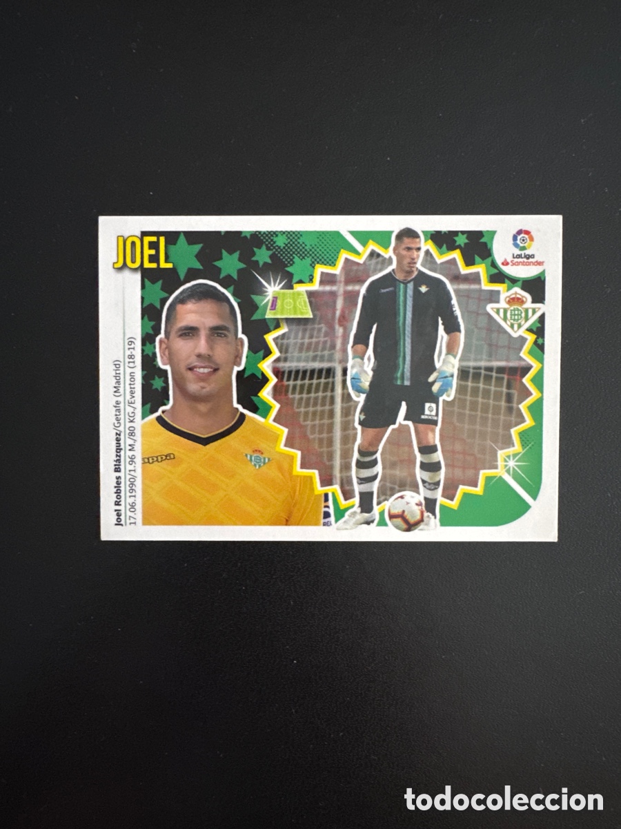 Figurine di Calcio: JOEL BETIS N&Uacute;MERO 2 BIS LIGA ESTE 2018 2019