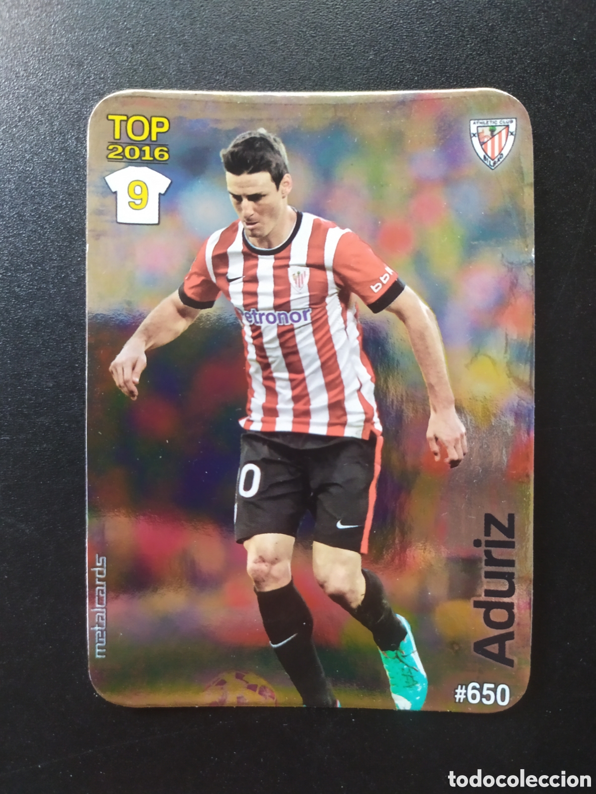Fu&szlig;ball-Sticker: Mundicromo fichas Liga 2015 2016 15 16 Aduriz brillo liso n&deg; 650 Athletic Bilbao