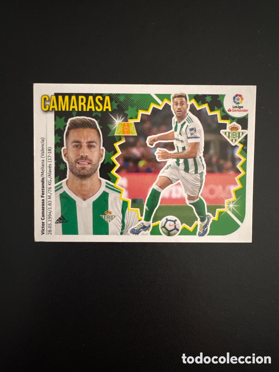 Cromos de F&uacute;tbol: CAMARASA BETIS NUMERO 8B LIGA ESTE 2018 2019