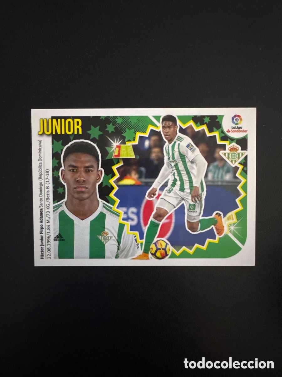 Cromos de F&uacute;tbol: JUNIOR BETIS NUMERO 7A LIGA ESTE 2018 2019