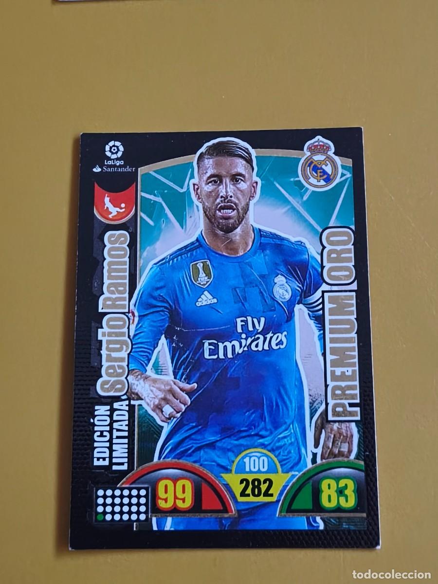 Cromos de f&uacute;tbol: sergio ramos, 2017 18 premium oro, edicion limitada - Foto 1