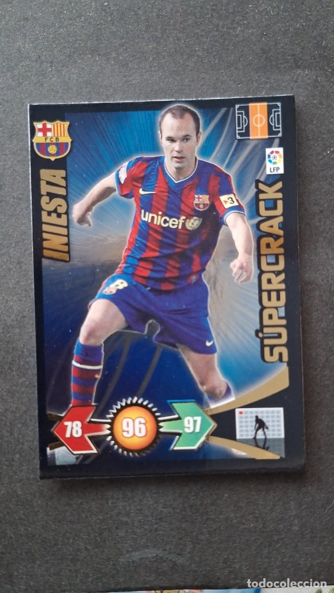 Figurine di Calcio: L3 INIESTA F. C. BARCELONA SUPERCRACK ADRENALYN XL LIGA 2009 2010 09 10 PANINI