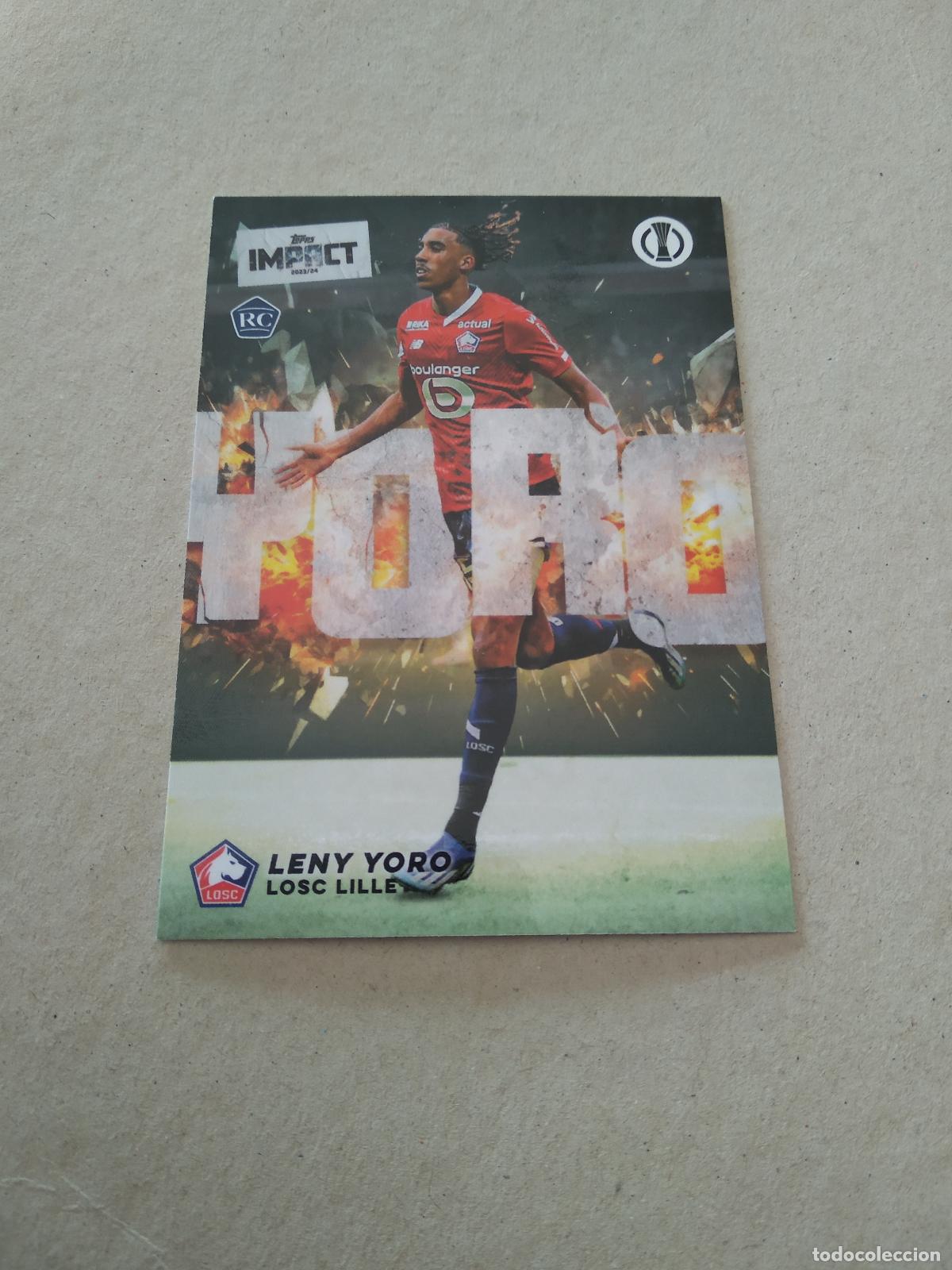 Figurine di Calcio: LENY YORO LOSC LILLE CROMO FUTBOL 23-24 TOPPS IMPACT 2023-2024