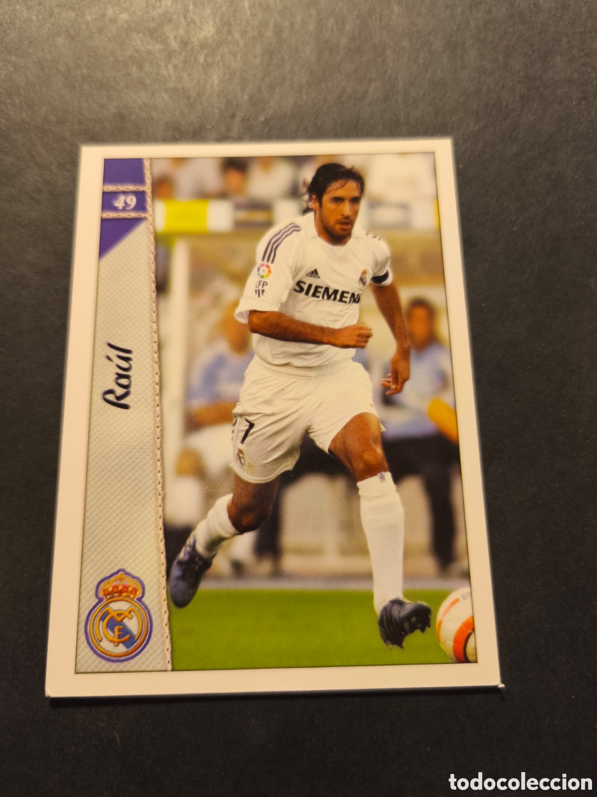 Football Stickers: 49 RAUL REAL MADRID MUDICROMO FICHAS DE LA LIGA 2007 BASE