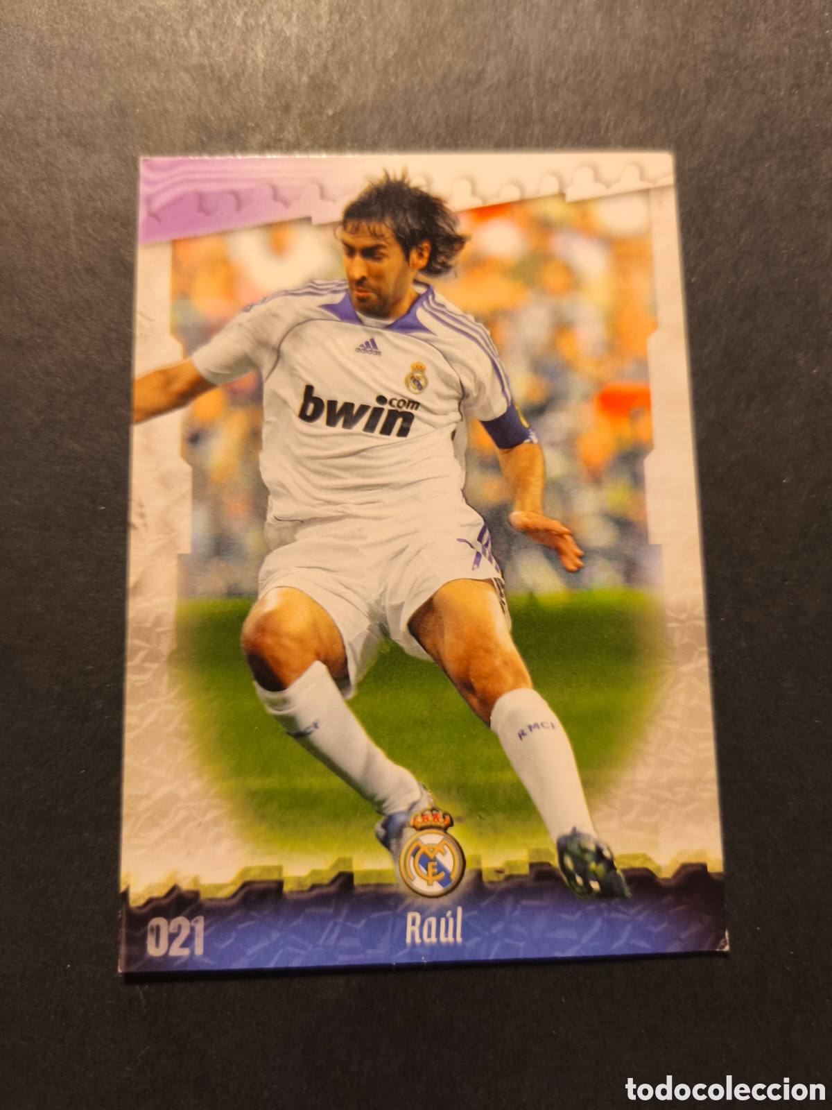 Football Stickers: 21 RAUL REAL MADRID MUDICROMO FICHAS DE LA LIGA 2009 BASE