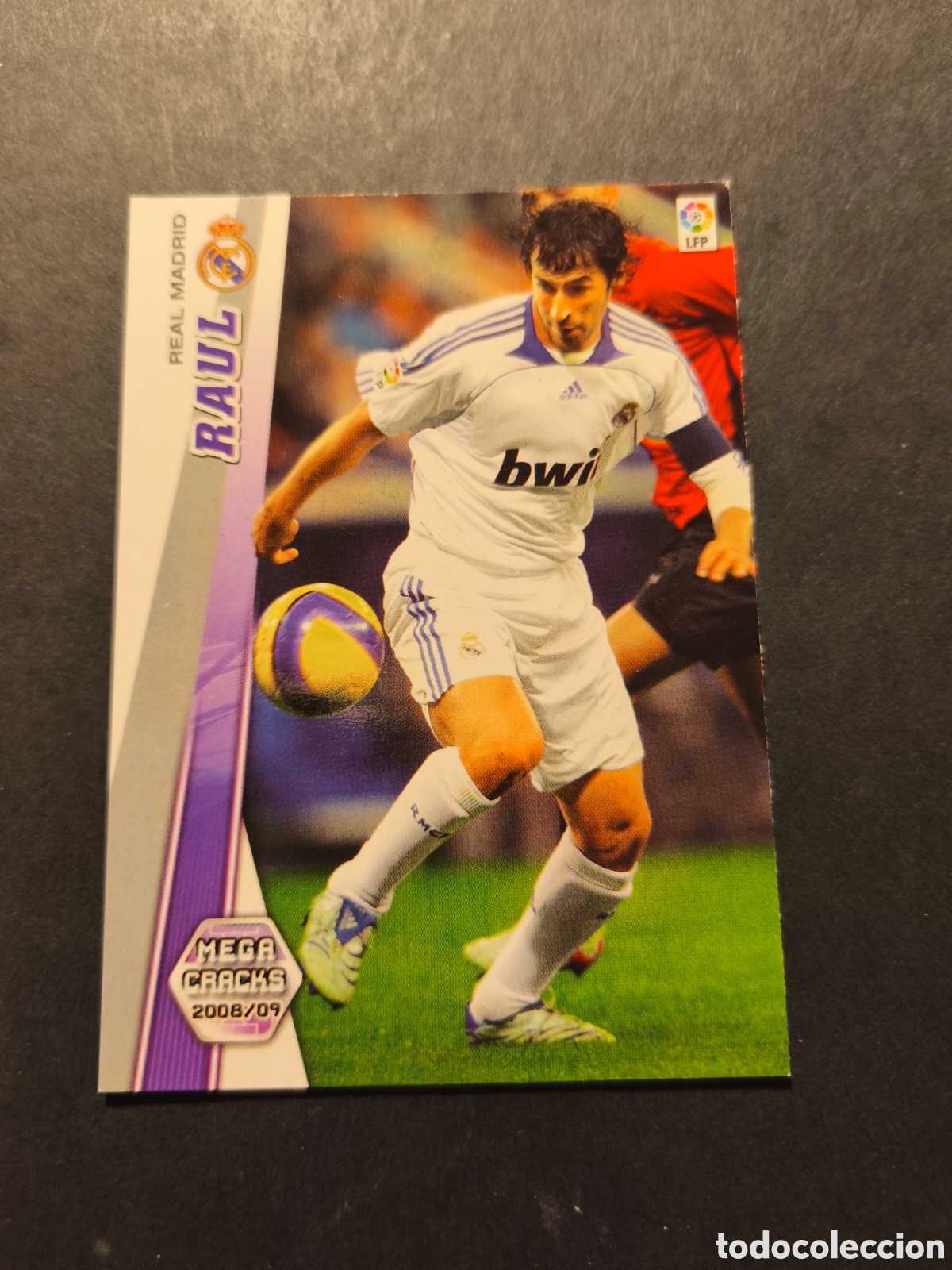 Football Stickers: 160 RAUL REAL MADRID MEGACRAKS PANINI LA LIGA 2008/2009