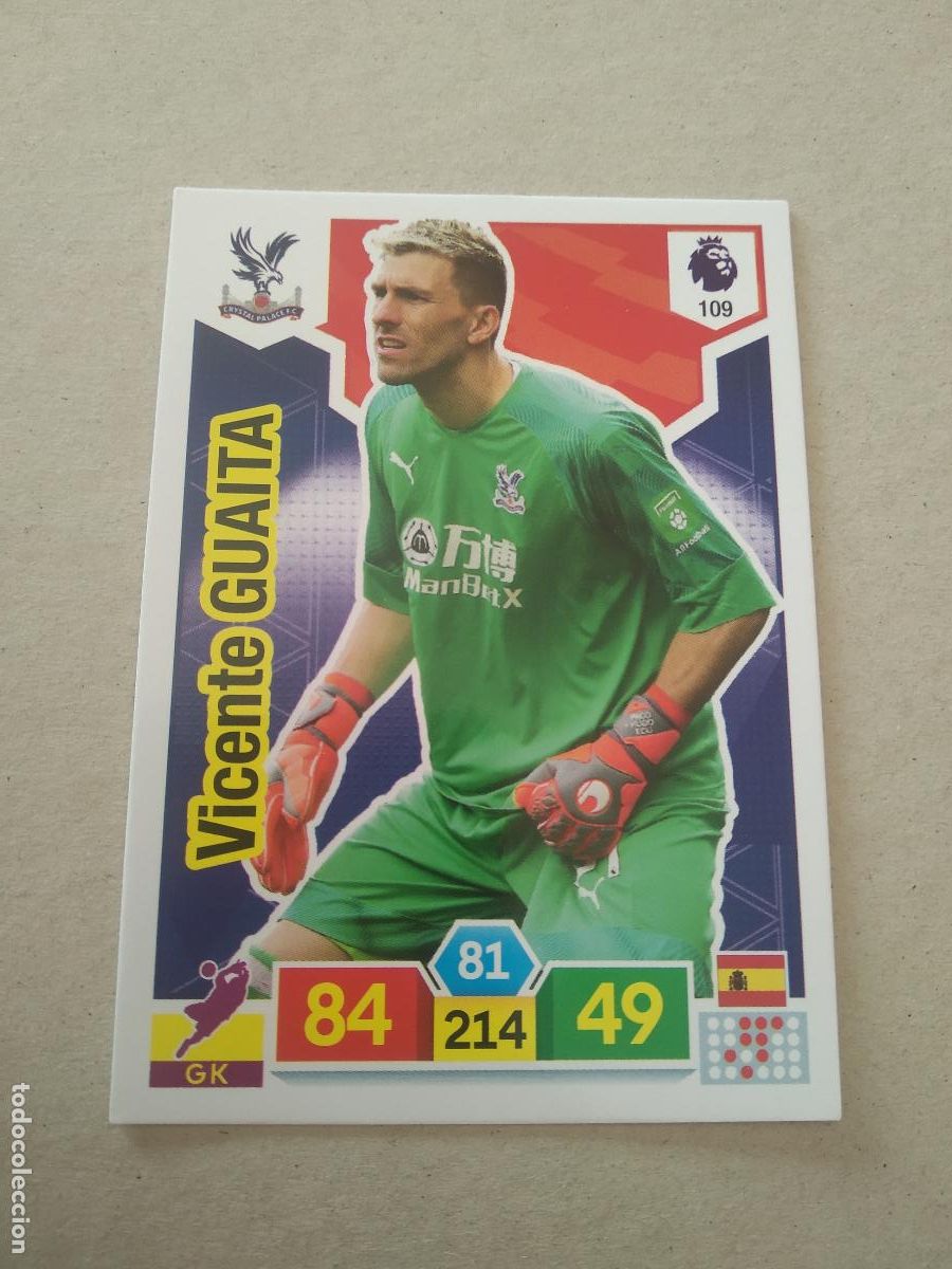 Football Stickers: 109 GUAITA CRYSTAL PALACE CROMO FUTBOL PANINI LIGA ADRENALYN 19-20 PREMIER LEAGUE 2019-2020