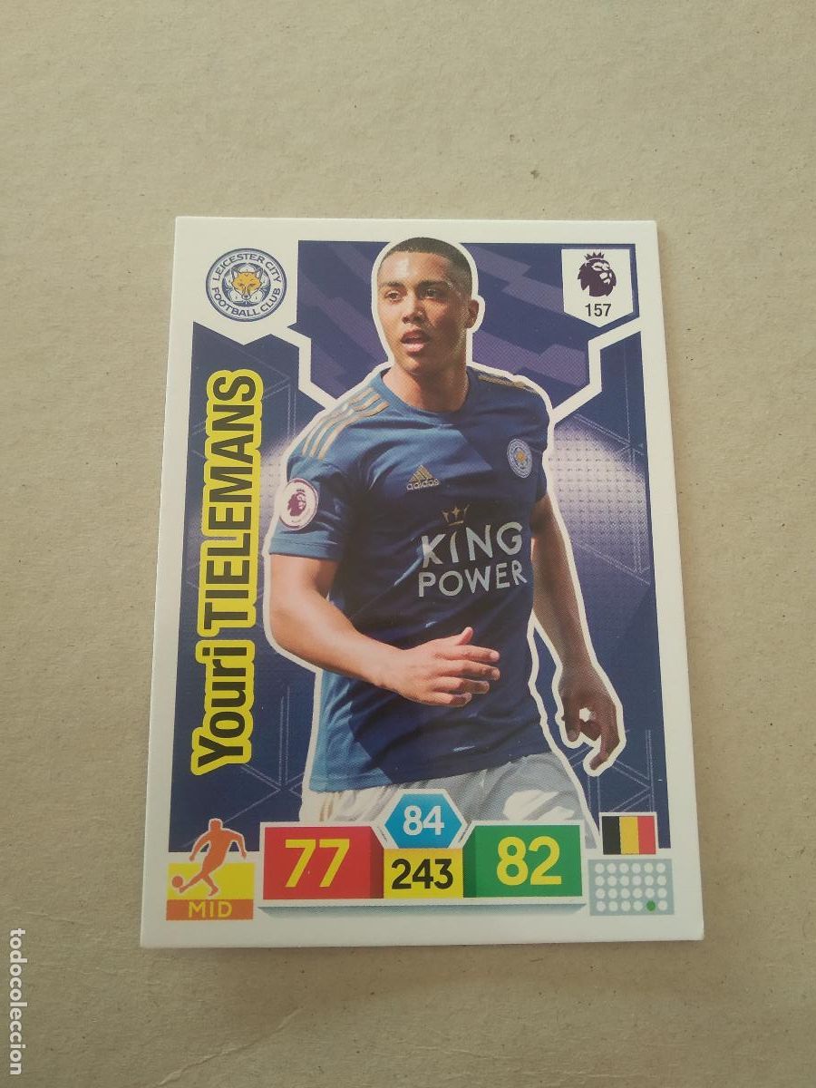 Fu&szlig;ball-Sticker: 157 TIELEMANS LEICESTER CROMO FUTBOL PANINI LIGA ADRENALYN 19-20 PREMIER LEAGUE 2019-2020