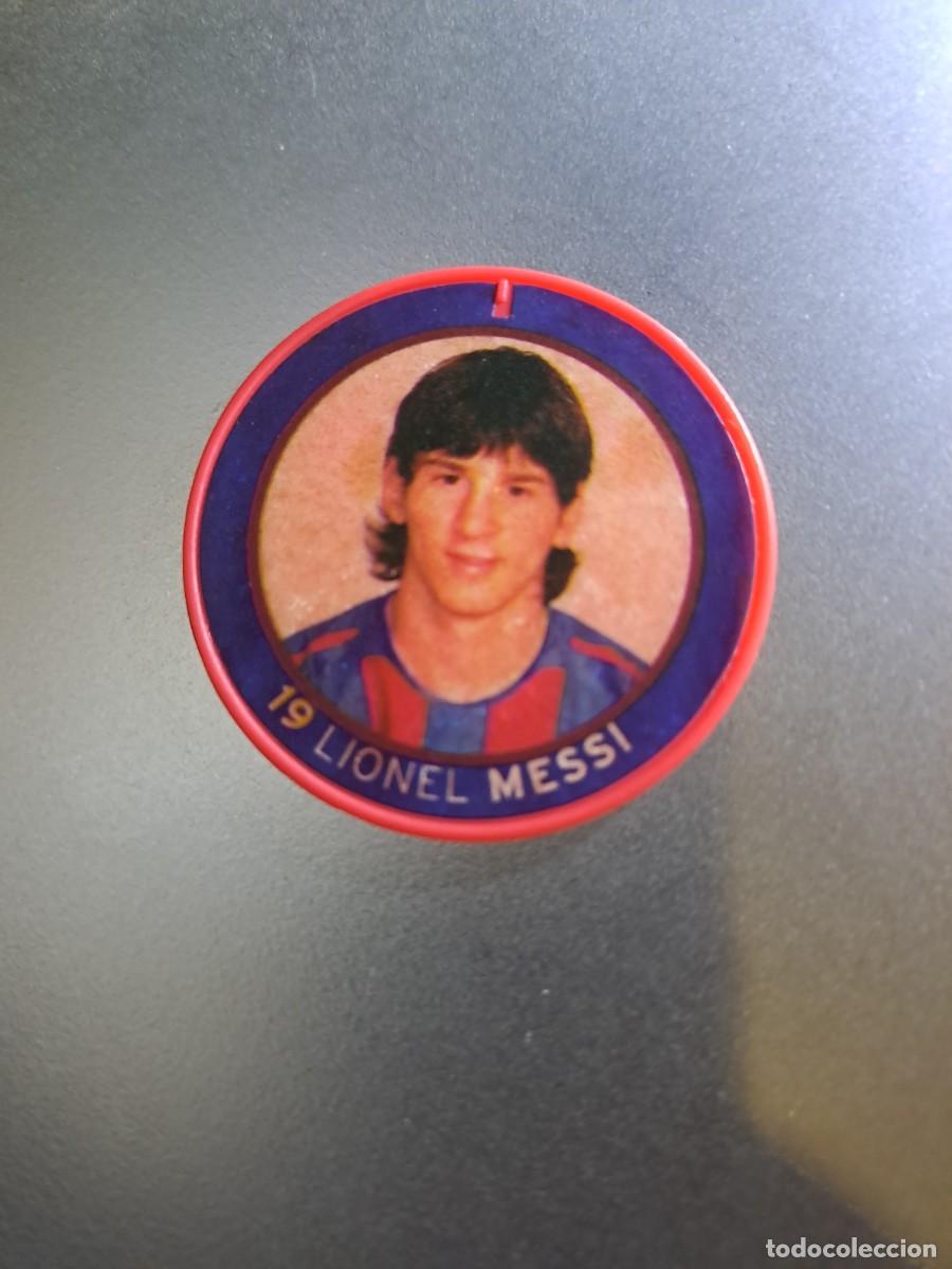 Cromos de F&uacute;tbol: TAZO LEO MESSI 19 BARCELONA CROMO LIGA 2005 2006 05 06 CHAPA FUTBOL