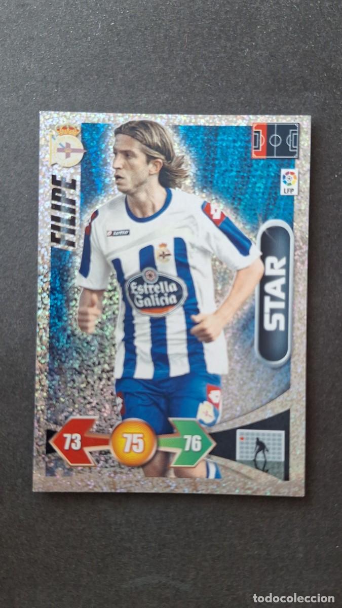 Cromos de f&uacute;tbol: L3 FILIPE DEPORTIVO DE LA CORU&Ntilde;A STAR BRILLANTINA GRUESA ADRENALYN XL LIGA 2009 2010 09 10 PANINI