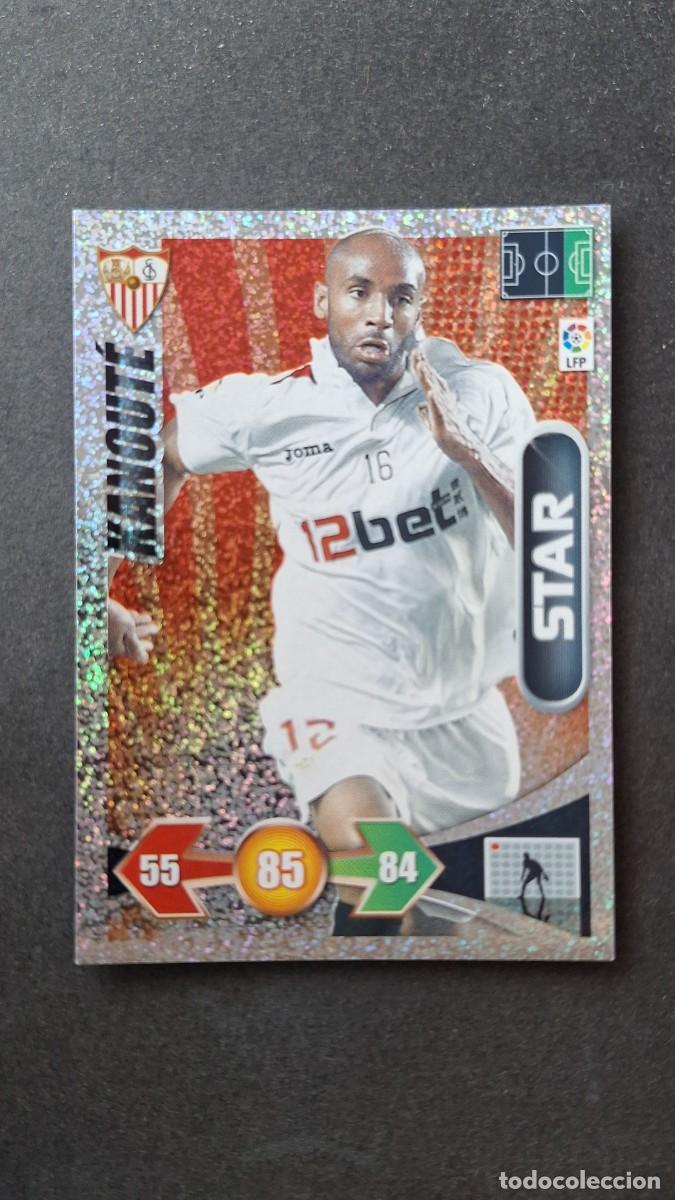 Cromos de f&uacute;tbol: L3 KANOUTE SEVILLA F. C. STAR BRILLANTINA GRUESA ADRENALYN XL LIGA 2009 2010 09 10 PANINI