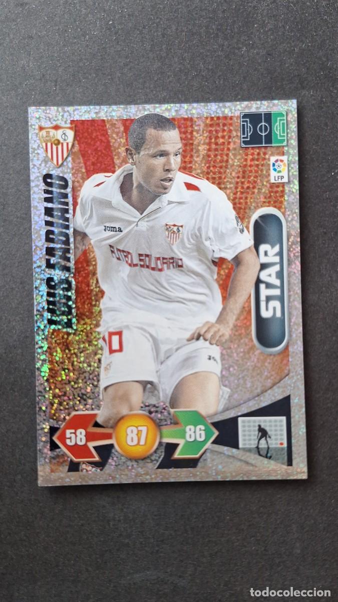 Cromos de f&uacute;tbol: L3 LUIS FABIANO SEVILLA F. C. STAR BRILLANTINA GRUESA ADRENALYN XL LIGA 2009 2010 09 10 PANINI