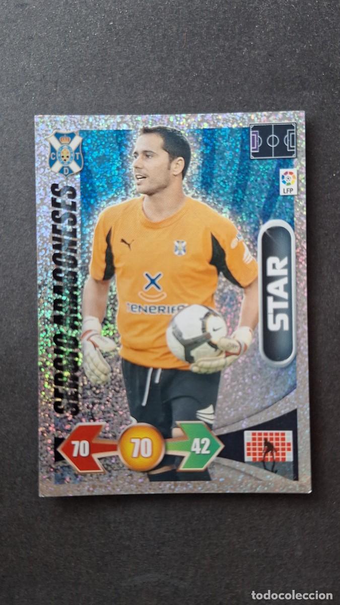 Cromos de F&uacute;tbol: L3 SERGIO ARAGONESES C. D. TENERIFE STAR BRILLANTINA GRUESA ADRENALYN XL LIGA 2009 2010 09 10 PANINI