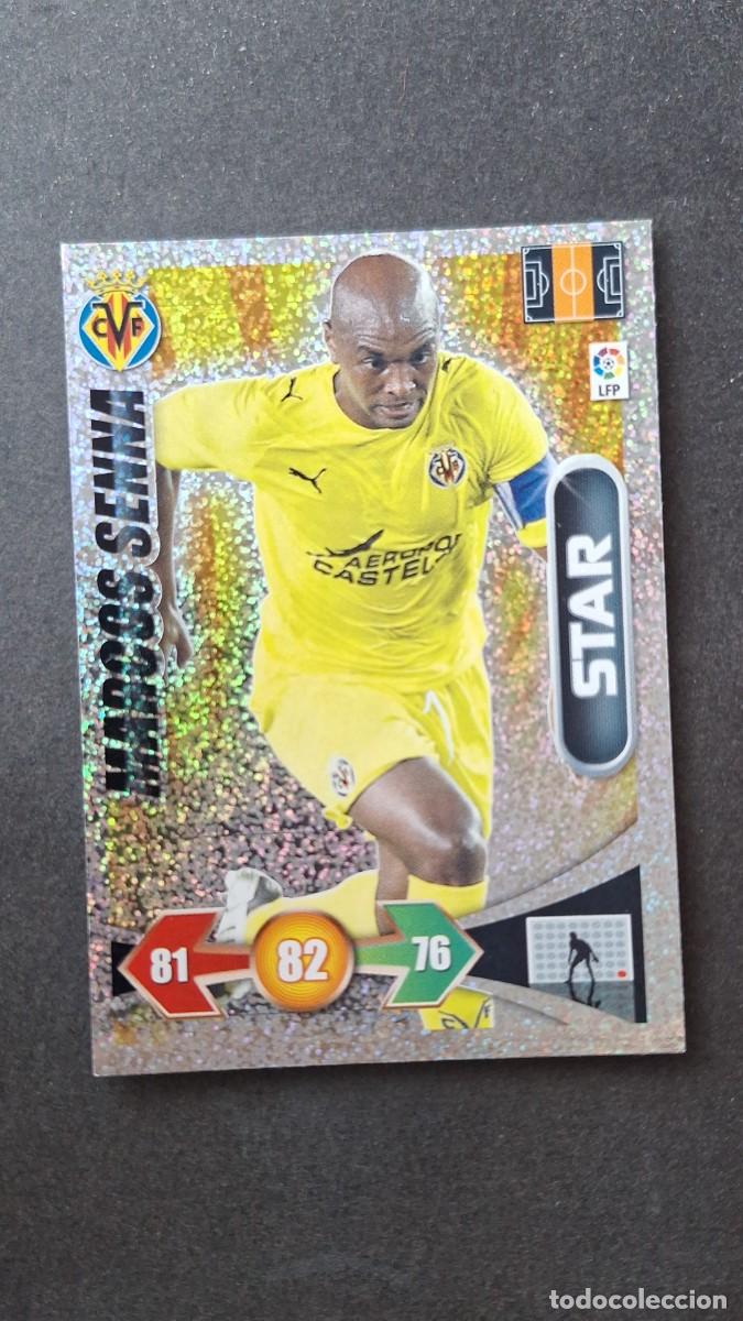 Cromos de f&uacute;tbol: L3 MARCOS SENNA VILLARREAL C. F. STAR BRILLANTINA GRUESA ADRENALYN XL LIGA 2009 2010 09 10 PANINI