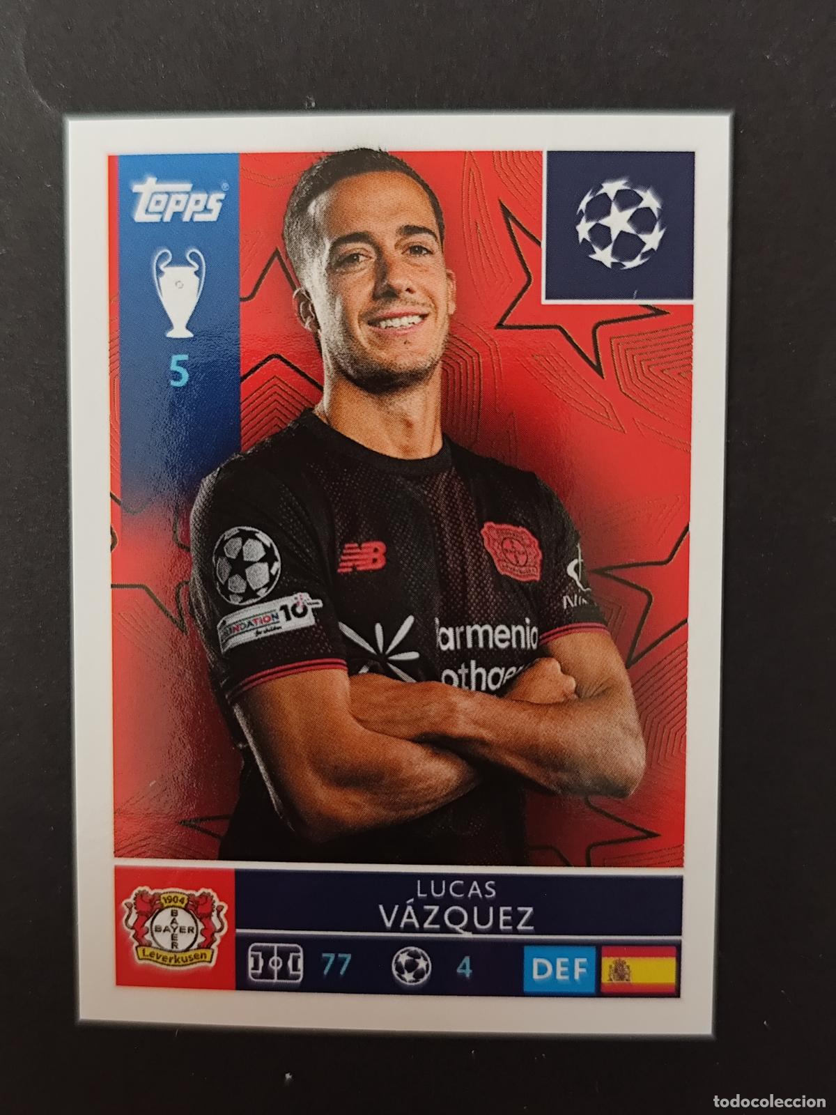 Fu&szlig;ball-Sticker: 130 LUCAS VAZQUEZ BAYER 04 LEVERKUSEN STICKER CHAMPIONS LEAGUE 2025 2026 25 26 TOPPS