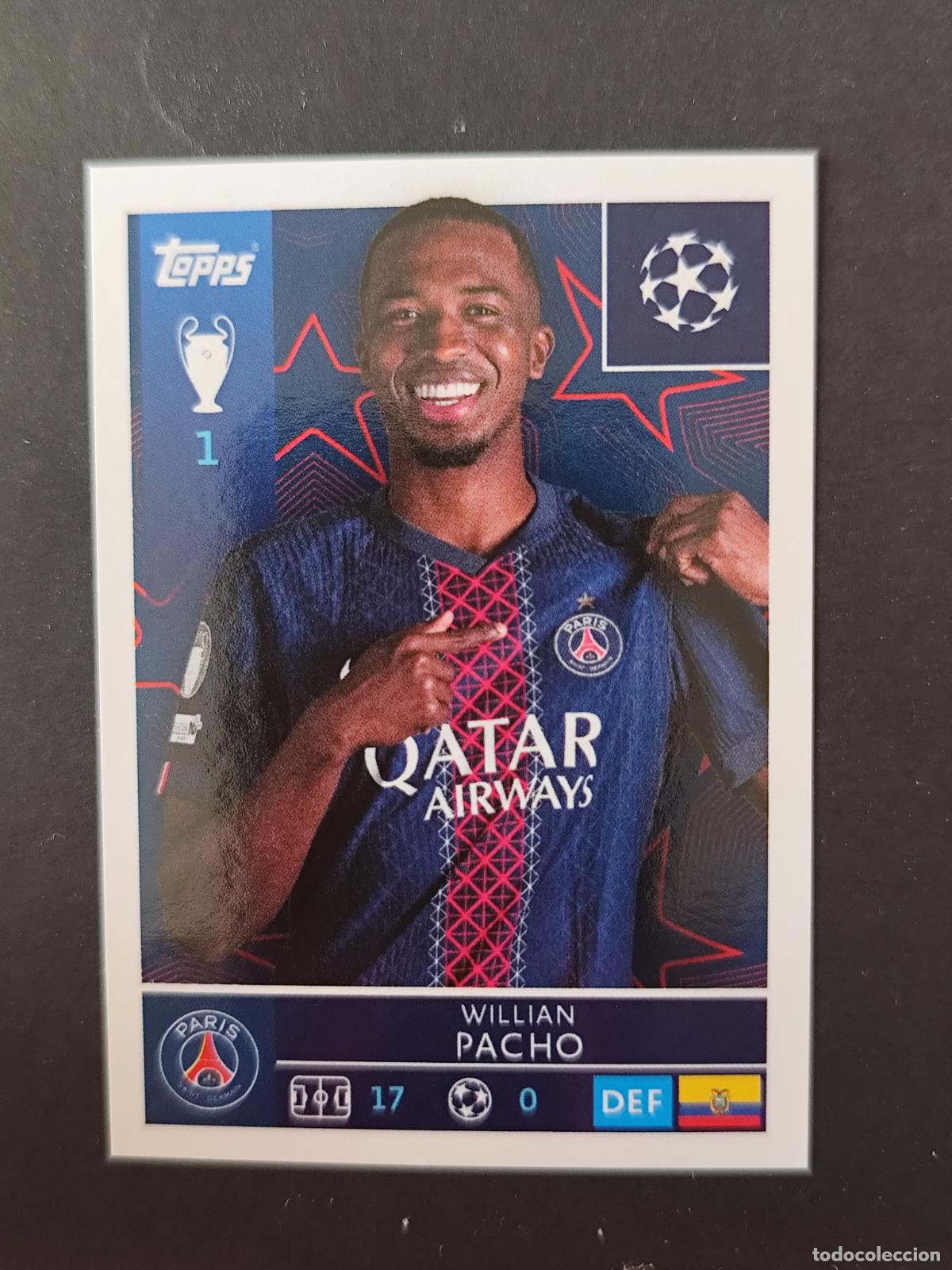 Cromos de f&uacute;tbol: 357 WILLIAN PACHO PARIS SAINT-GERMAIN PSG STICKER CHAMPIONS LEAGUE 2025 2026 25 26 TOPPS