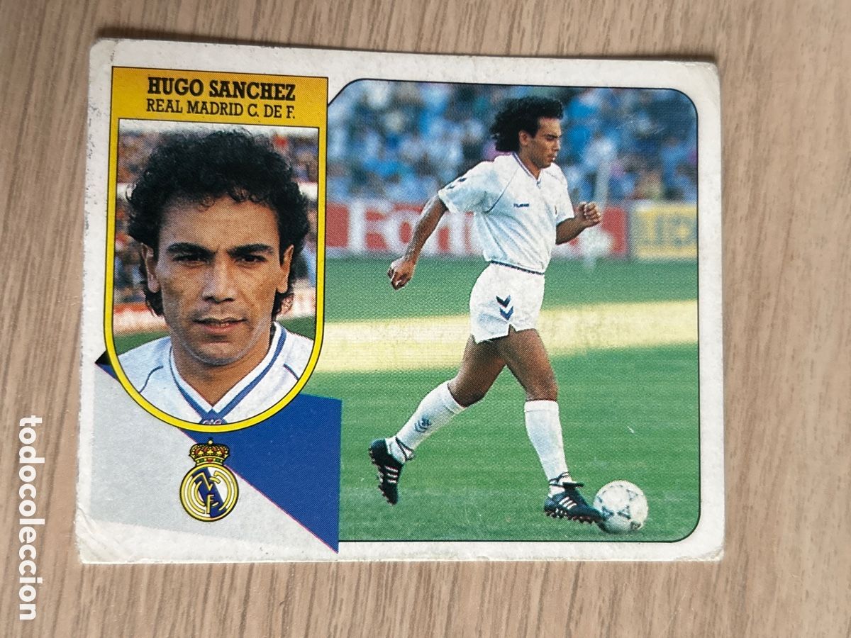 Cartes &agrave; collectionner de Football: Hugo S&aacute;nchez Real Madrid Este 91 92 1991 1992 nunca pegado sin pegar