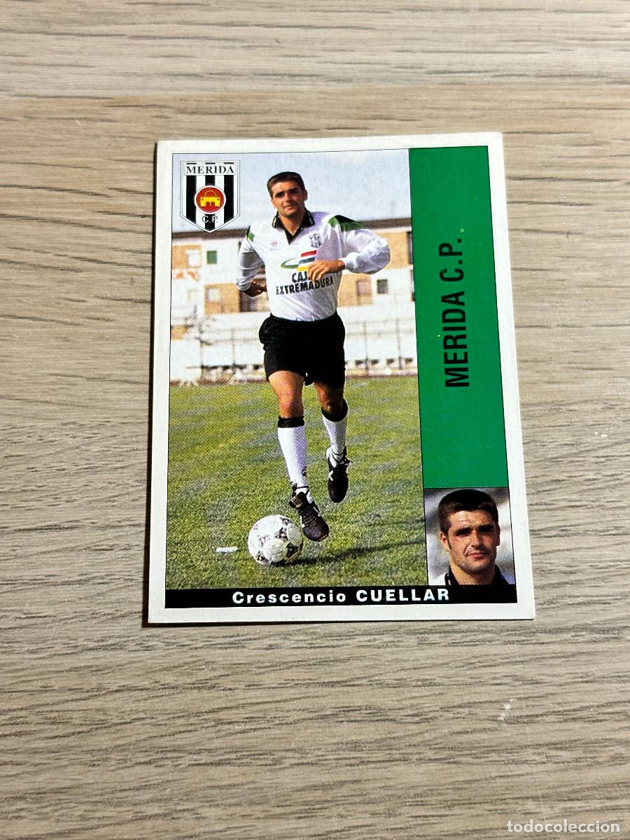 Cromos de F&uacute;tbol: CUELLAR MERIDA PANINI LIGA 95 96 CROMO SIN PEGAR NUNCA PEGADO