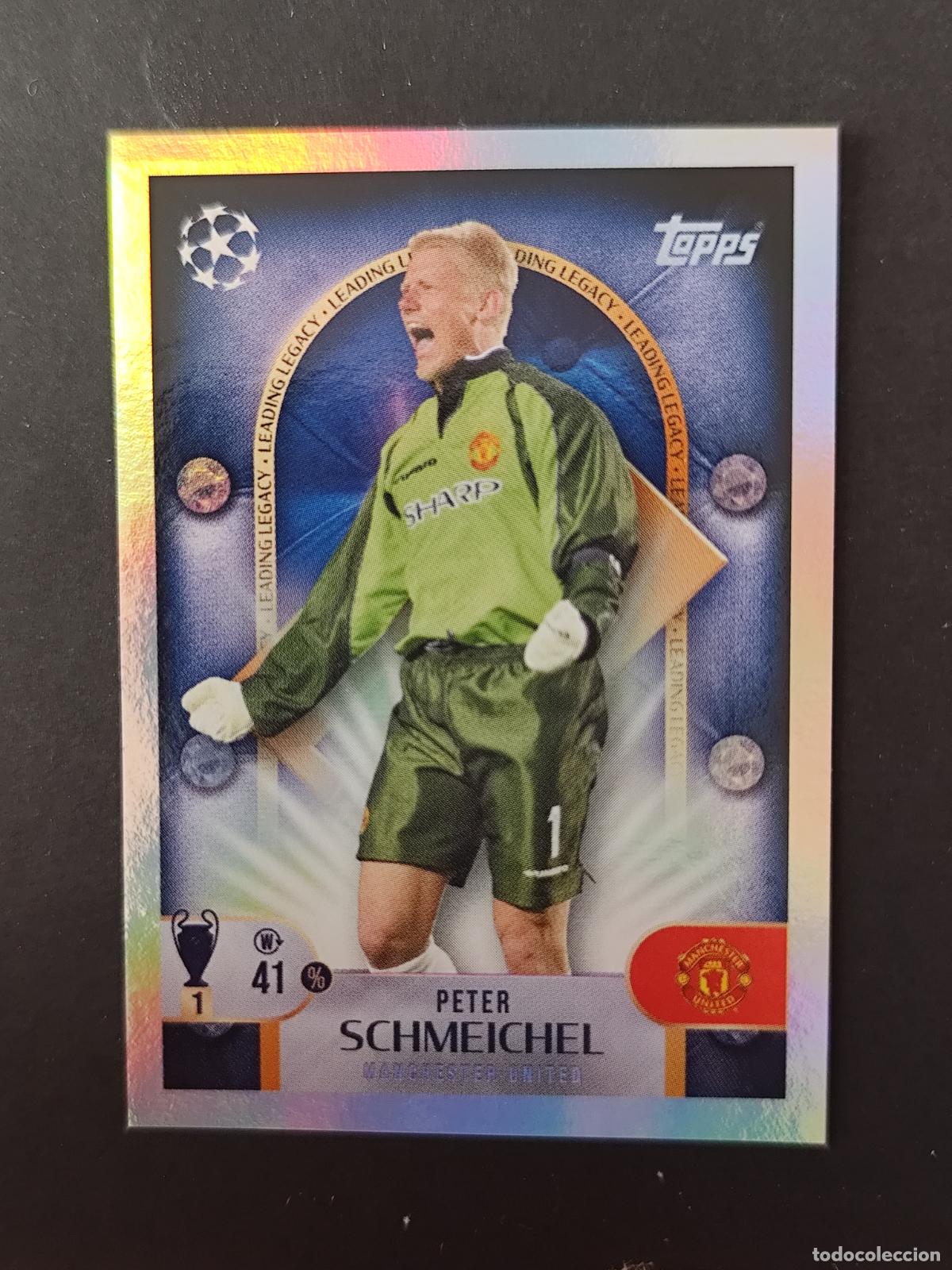 Cromos de F&uacute;tbol: 271 PETER SCHMEICHEL LEADING LEGACY MANCHESTER UNITED STICKER CHAMPIONS LEAGUE 2025 2026 25 26 TOPPS