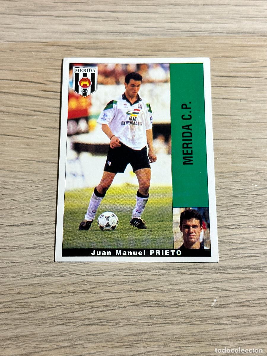 Cromos de F&uacute;tbol: PRIETO MERIDA PANINI LIGA 95 96 CROMO SIN PEGAR NUNCA PEGADO