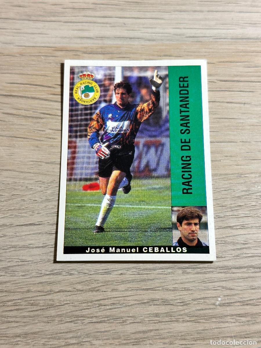 Fu&szlig;ball-Sticker: CEBALLOS RACING PANINI LIGA 95 96 CROMO SIN PEGAR NUNCA PEGADO