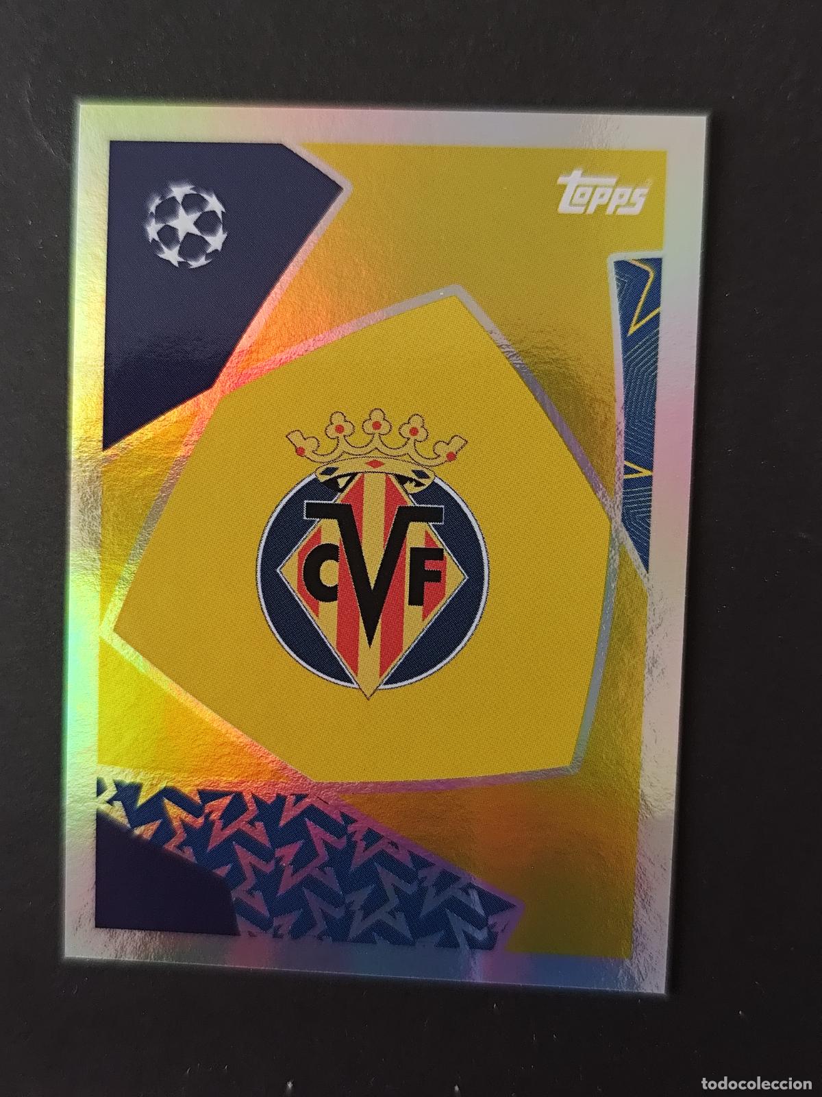 Cromos de F&uacute;tbol: 466 ESCUDO VILLARREAL STICKER CHAMPIONS LEAGUE 2025 2026 25 26 TOPPS