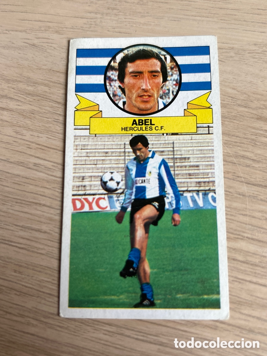 Cromos de f&uacute;tbol: ABEL HERCULES BAJA LIGA ESTE 1985 1986 85 86 NUNCA PEGADO SIN PEGAR