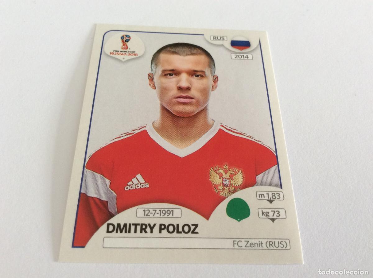 Cromos de f&uacute;tbol: Dmitri Poloz Sticker TRASERA ROSA Mundial 2018 Rusia Panini