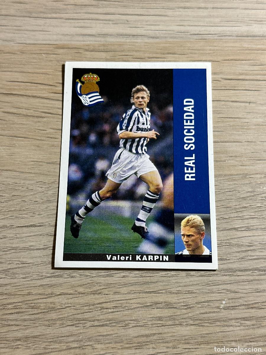 Cromos de f&uacute;tbol: KARPIN REAL SOCIEDAD PANINI LIGA 95 96 CROMO SIN PEGAR NUNCA PEGADO