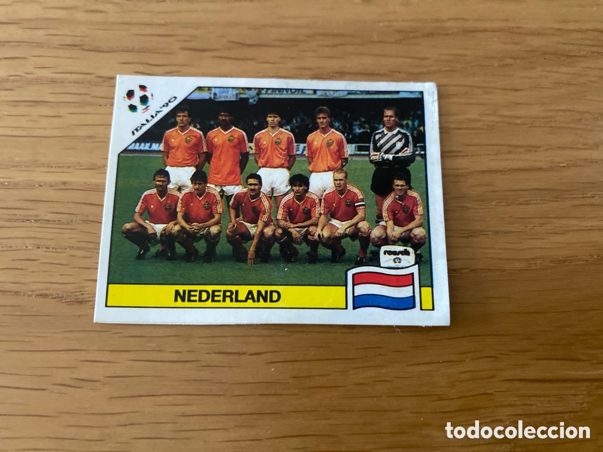 Cartes &agrave; collectionner de Football: Cromo panini mundial Italia 90 n&uacute;mero 404 Holanda - Stickers album world cup Italy 1990