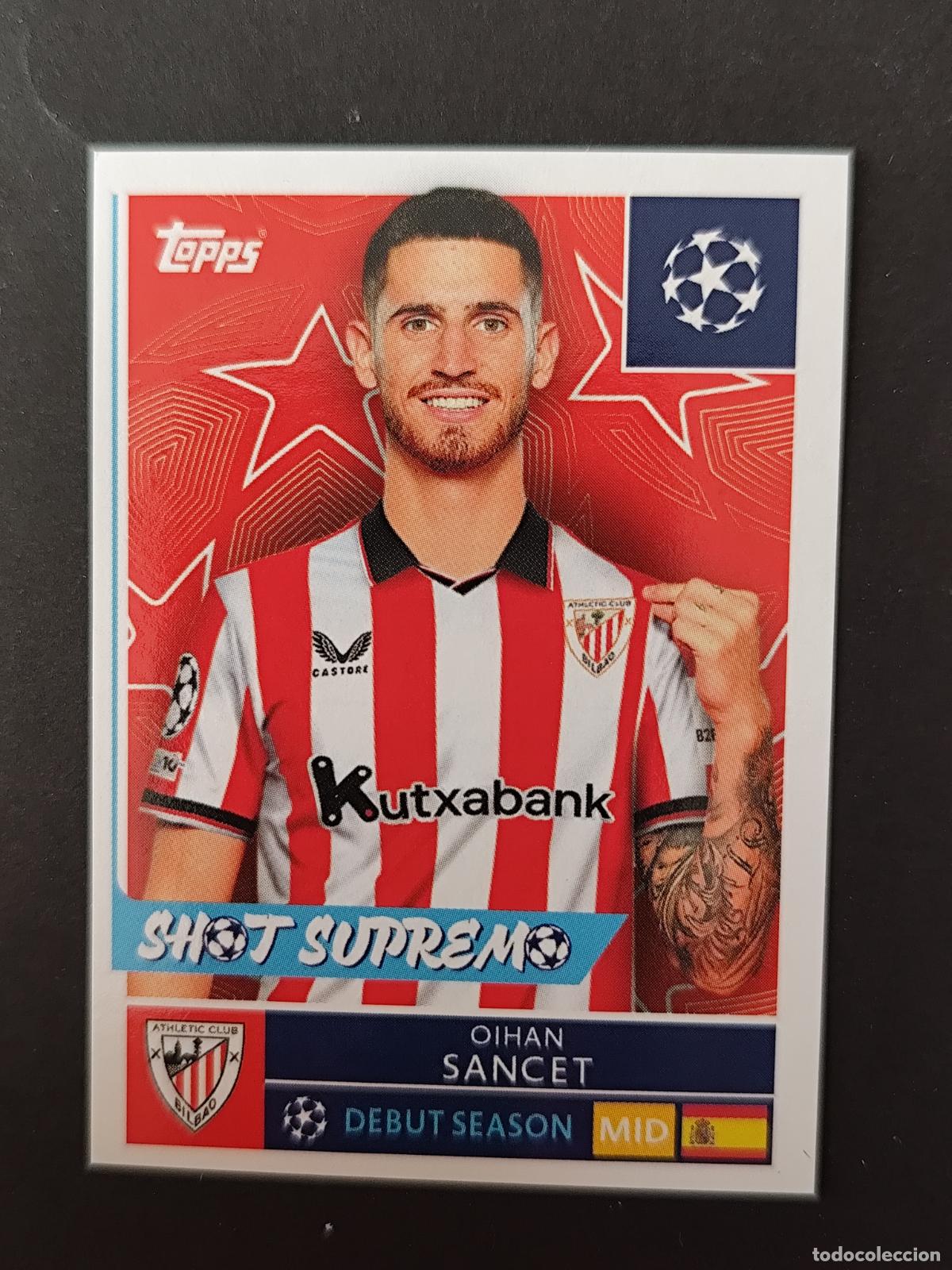 Cartes &agrave; collectionner de Football: 106 OIHAN SANCET ATHLETIC BILBAO STICKER CHAMPIONS LEAGUE 2025 2026 25 26 TOPPS