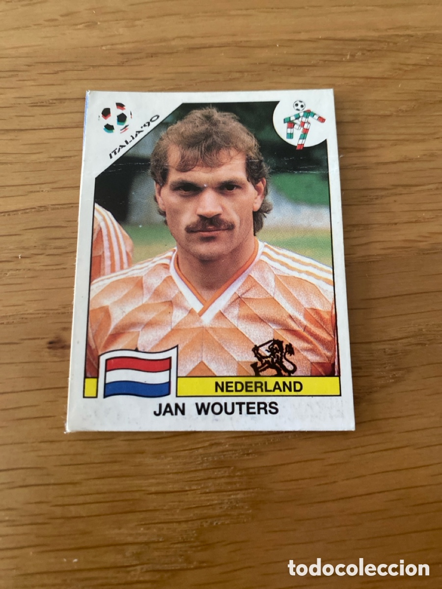 Cromos de f&uacute;tbol: Cromo panini mundial Italia 90 n&uacute;mero 411 Wouters - Stickers album world cup Italy 1990