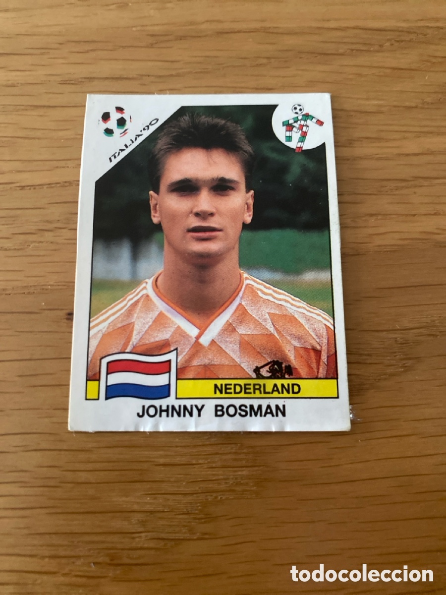 Cromos de f&uacute;tbol: Cromo panini mundial Italia 90 n&uacute;mero 415 Bosman - Stickers album world cup Italy 1990
