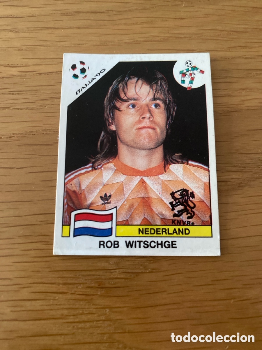 Figurine di Calcio: Cromo panini mundial Italia 90 n&uacute;mero 419 Witschge - Stickers album world cup Italy 1990