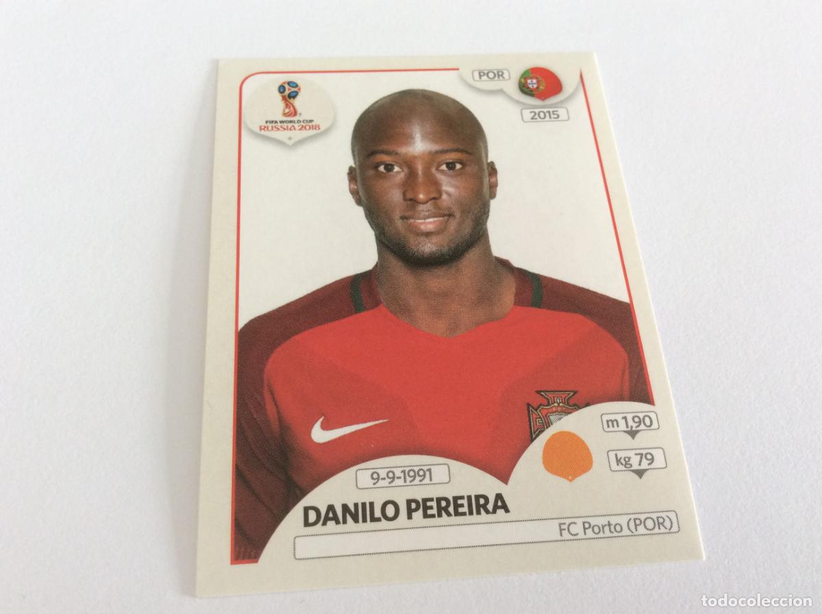 Cromos de f&uacute;tbol: Danilo Pereira Sticker TRASERA ROSA Mundial 2018 Rusia Panini