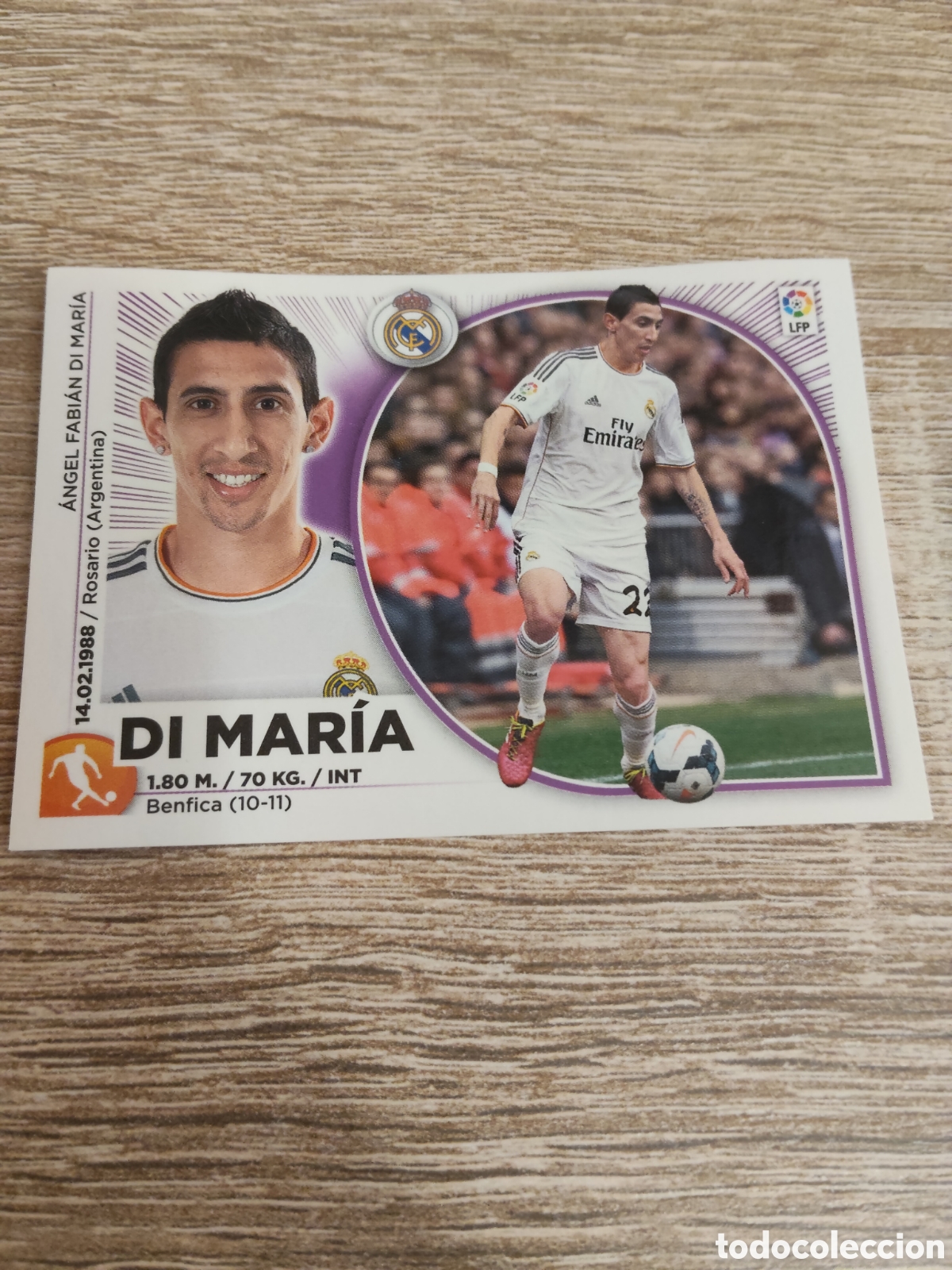 Cromos de F&uacute;tbol: Di Mar&iacute;a Real Madrid liga 2014 2015 14 15 ediciones este