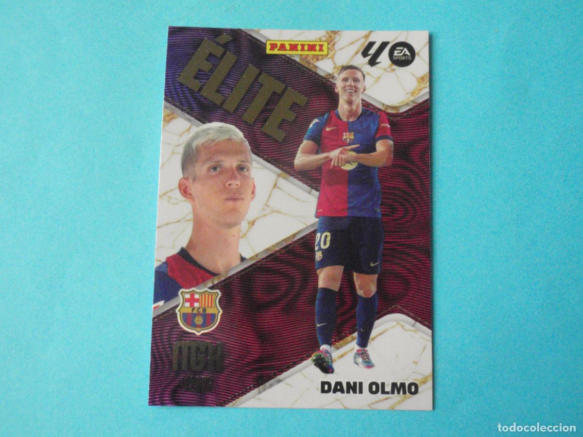 Fu&szlig;ball-Sticker: Cromo 4 DANI OLMO Barcelona &Eacute;LITE. Trading card MGK Megacracks LA LIGA 2025 2026 Panini. 25 26